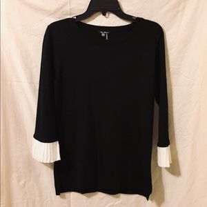 Black & White Sweater Blouse.
